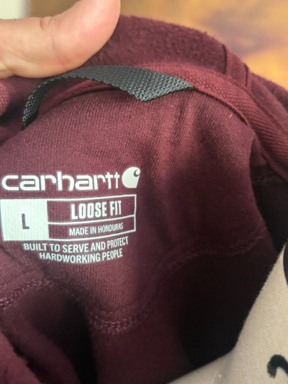 Carhartt Loose Fit Midweight Logo Sleeve Graphic Hoodie Size L - Picture 9 of 9